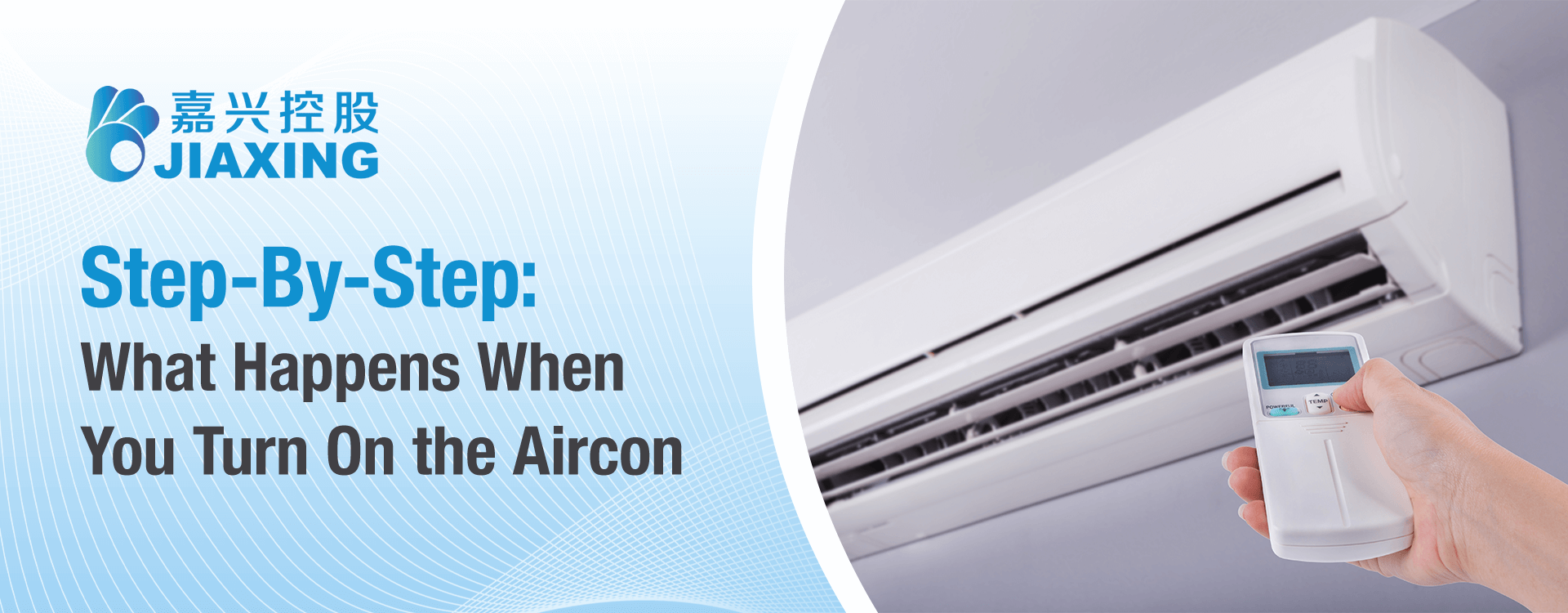 What happens when you turn on the aircon.