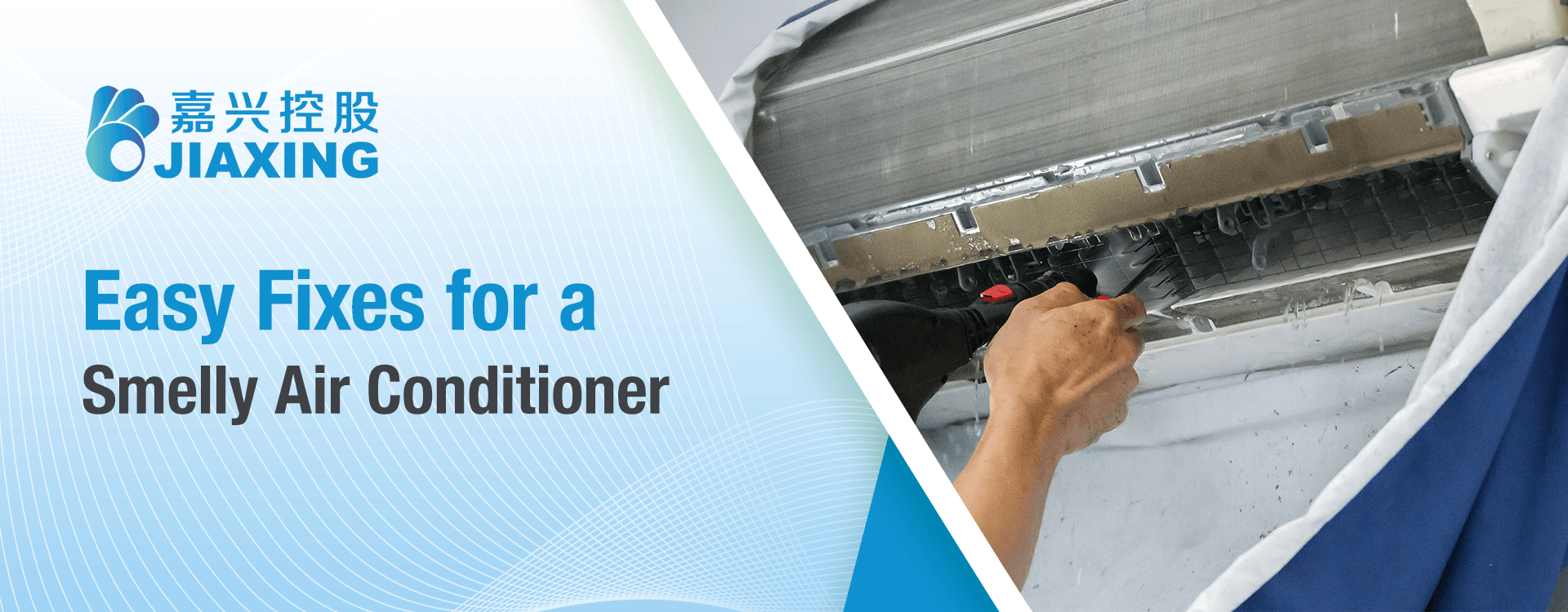 Easy fixes for a smelly air conditioner to remove bad odors and improve cooling performance